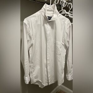 Alfani Regular Fit Performance Easy Care Men's Dress Shirt White Medium